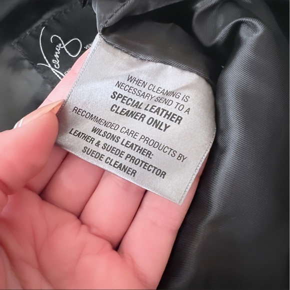 VENUS WILLIAMS FOR WILSON LEATHER 100% Black Leather Suede Pants Size 2 - Picture 8 of 12